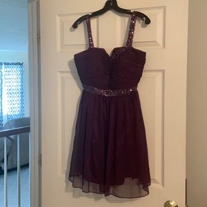 Plum Homecoming Dress